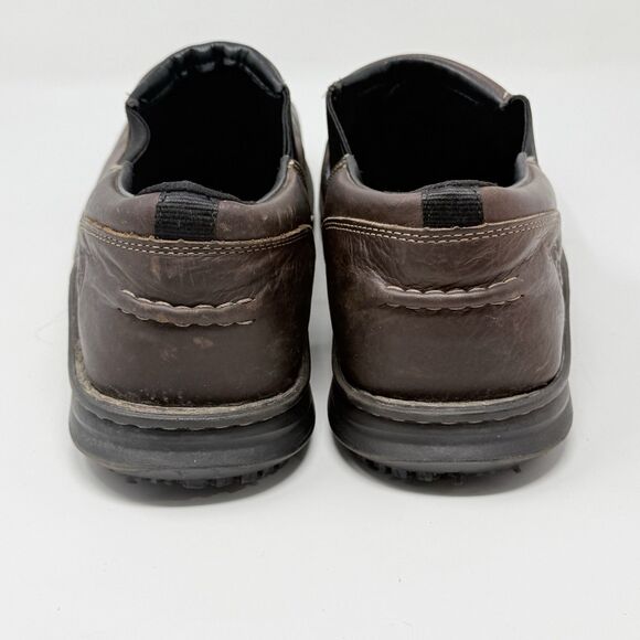Timberland Pro Gladstone Steel Toe Work Shoes Mens 13 M Brown Leather Slip On